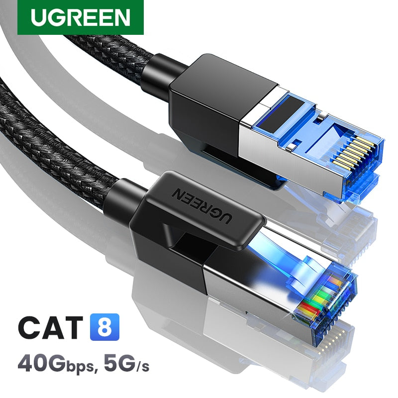 Cabo Ethernet UGREEN Cat8 40Gbps 2000MHz